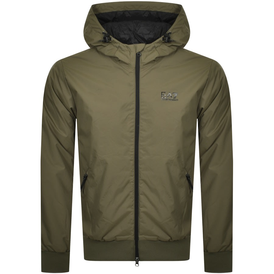 Alternative Image for ProductEA7 Emporio Armani Hooded Bomber Jacket Green1